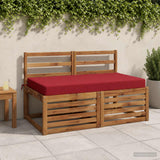 Vidaxl zitkussen soest 100% polyester wijnrood 120 x 80 x 10 cm