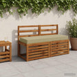 Vidaxl zitkussen soest 100% polyester lichtgroen 120 x 40 x 10 cm