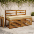 Vidaxl zitkussen soest 100% polyester beige 120 x 40 x 10 cm