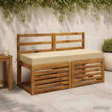 Vidaxl zitkussen soest 100% polyester beige 120 x 40 x 10 cm