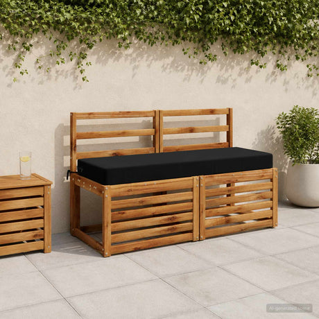 Vidaxl rugkussen soest 100% polyester zwart 120 x 40 x 10 cm