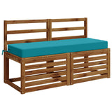 Vidaxl zitkussen soest 100% polyester turquoise 120 x 40 x 10 cm
