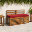 Vidaxl zitkussen soest 100% polyester wijnrood 120 x 40 x 10 cm