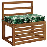 Vidaxl zitkussen soest 100% polyester bladpatroon 70 x 40 x 10 cm