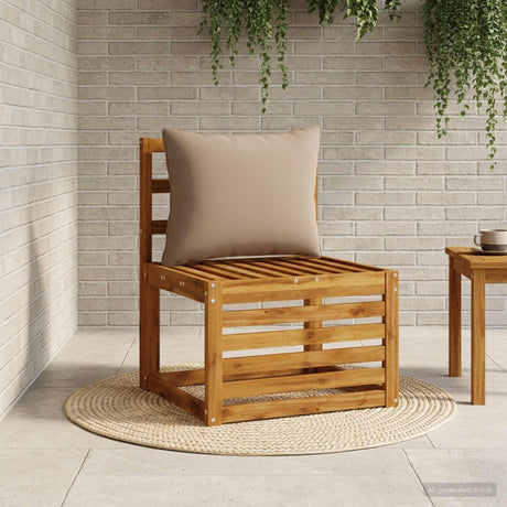 Vidaxl rugkussen putten 100% polyester taupe 50 x 40 x 15 cm