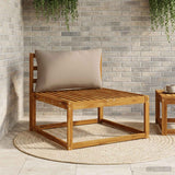 Vidaxl rugkussen putten 100% polyester taupe 70 x 40 x 15 cm