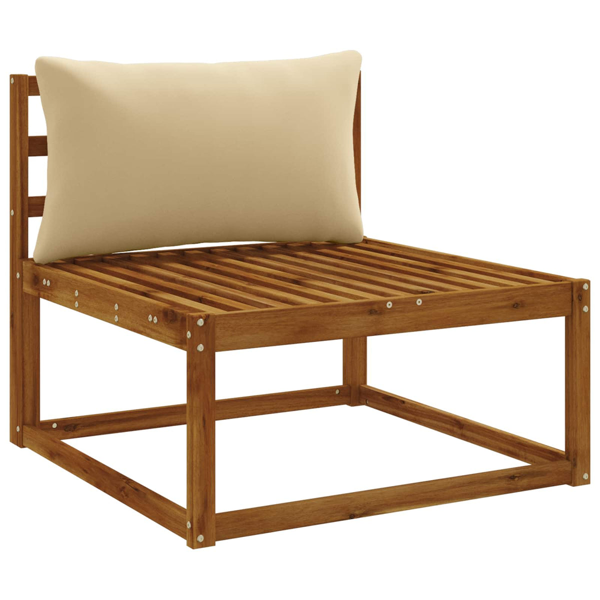 Vidaxl rugkussen putten 100% polyester beige 70 x 40 x 15 cm