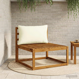 Vidaxl rugkussen putten 100% polyester crèmekleurig 70 x 40 x 15 cm