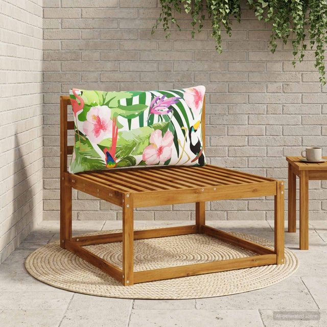 Vidaxl rugkussen putten 100% polyester meerkleurig 80 x 40 x 15 cm