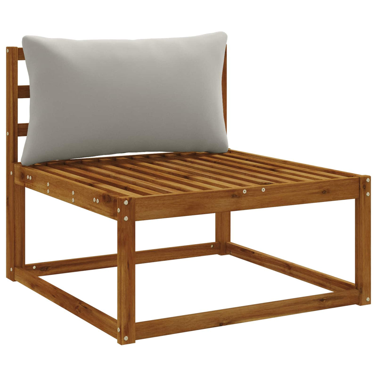 Vidaxl rugkussen putten 100% polyester grijs 70 x 40 x 15 cm
