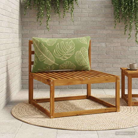 Vidaxl rugkussen putten 100% polyester bladontwerp 70 x 40 x 15 cm