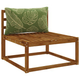 Vidaxl rugkussen putten 100% polyester bladontwerp 70 x 40 x 15 cm