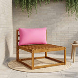 Vidaxl rugkussen putten 100% polyester roze 70 x 40 x 15 cm