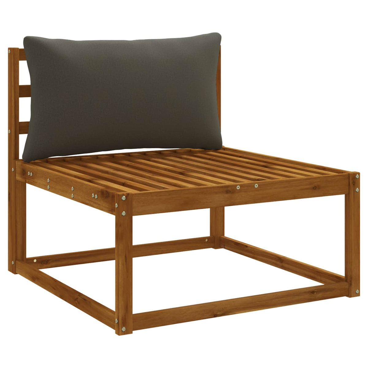 Vidaxl rugkussen putten 100% polyester antraciet 80 x 40 x 15 cm