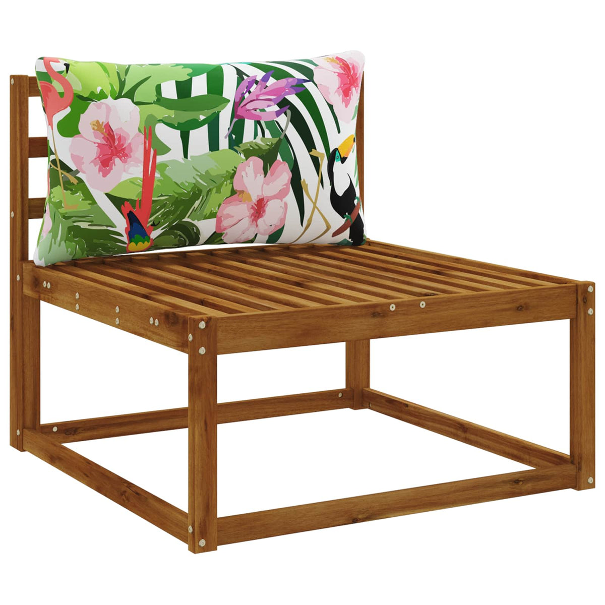 Vidaxl rugkussen putten 100% polyester meerkleurig 80 x 40 x 15 cm
