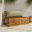 Vidaxl rugkussen putten 100% polyester olijfgroen 120 x 40 x 15 cm