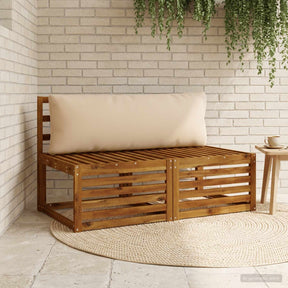 Vidaxl 1-delig rugkussen putten 100% polyester zand 120 x 40 x 15 cm