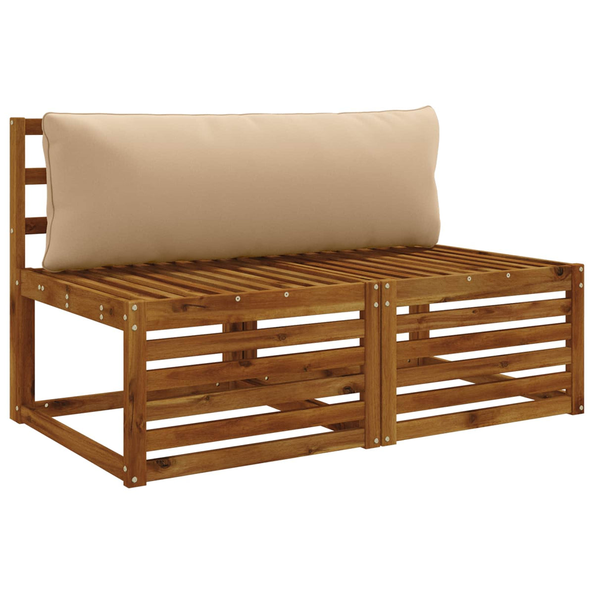 Vidaxl 1-delig rugkussen putten 100% polyester zand 120 x 40 x 15 cm