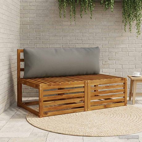 Vidaxl rugkussen putten 100% polyester grijs 120 x 40 x 15 cm