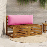 Vidaxl 1-delig rugkussen putten 100% polyester roze 120 x 40 x 15 cm