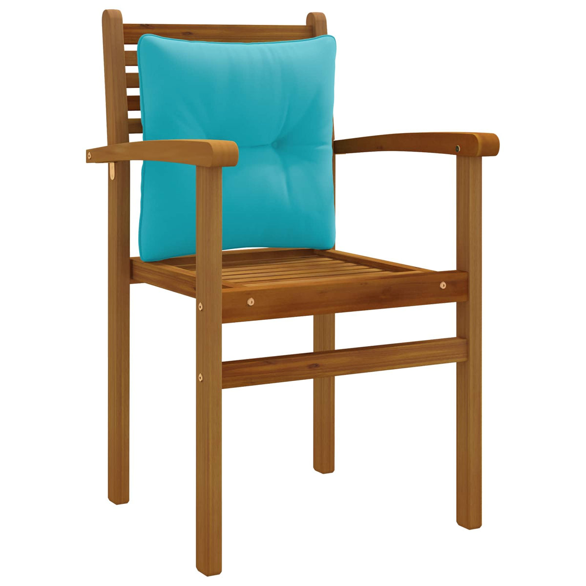 Vidaxl rugkussen putten 100% polyester turquoise 40 x 40 x 10 cm