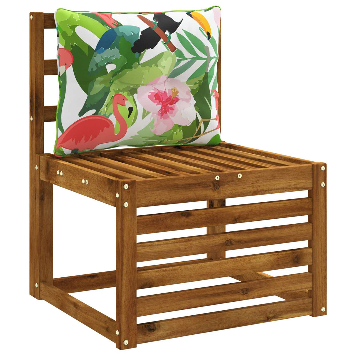 Vidaxl rugkussen putten 100% polyester meerkleurig 50 x 40 x 10 cm