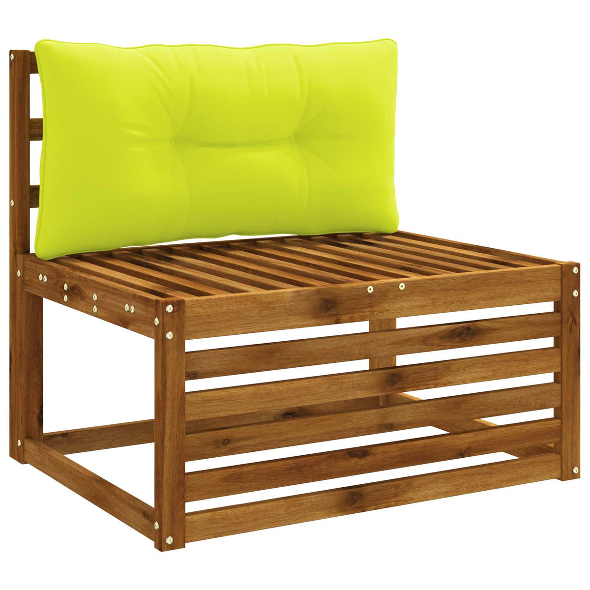 Vidaxl rugkussen putten 100% polyester helder groen 70 x 40 x 10 cm