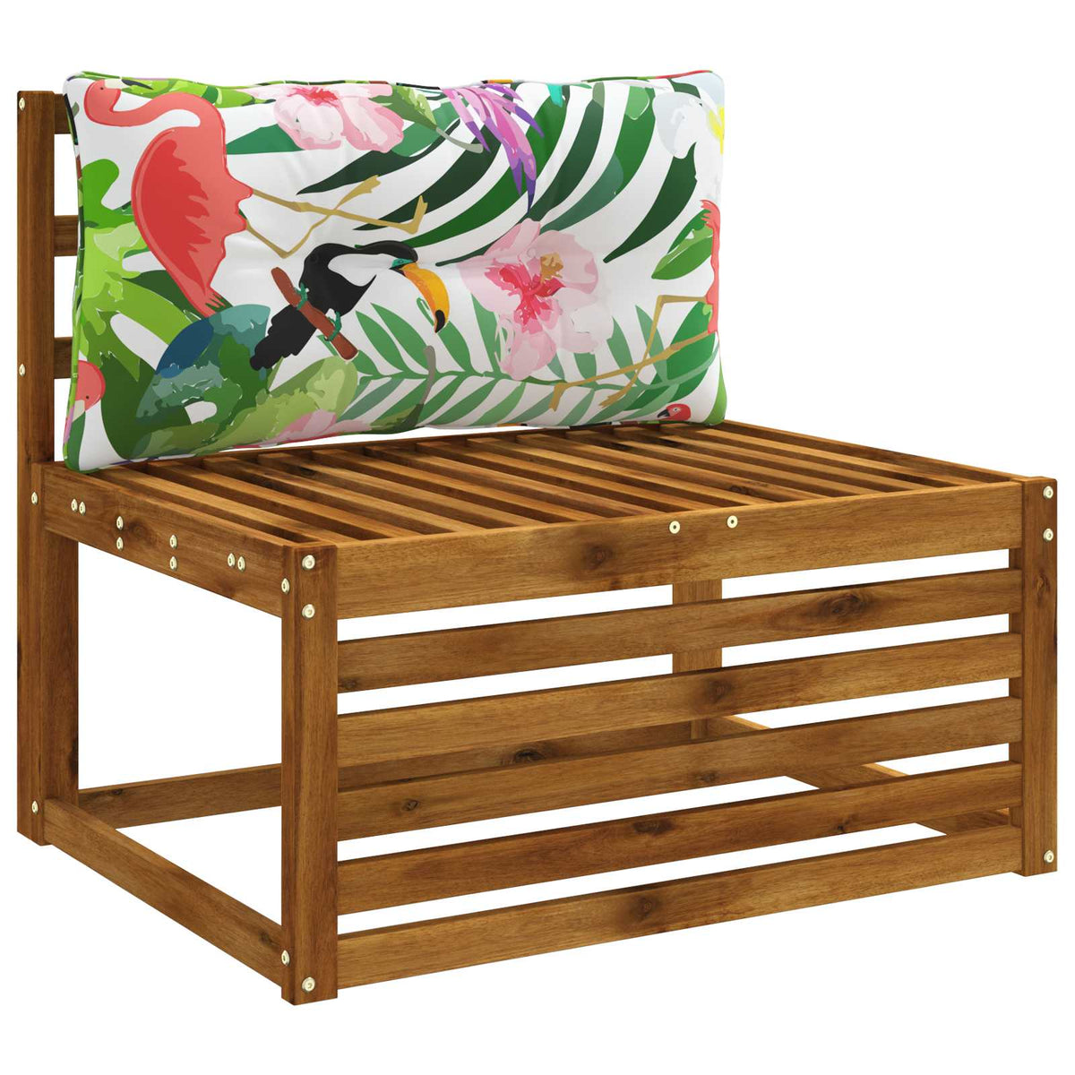 Vidaxl rugkussen putten 100% polyester meerkleurig 70 x 40 x 10 cm