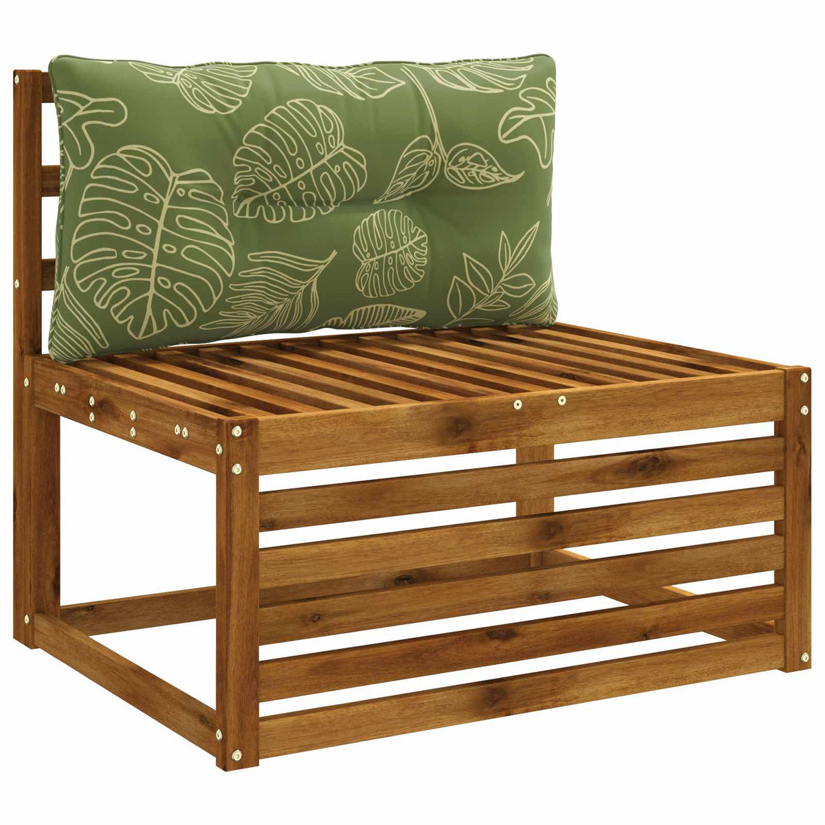 Vidaxl rugkussen putten 100% polyester bladontwerp 70 x 40 x 10 cm