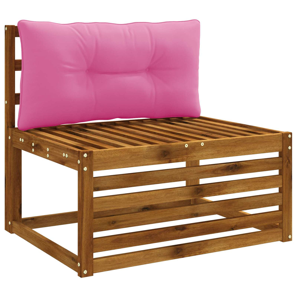 Vidaxl rugkussen putten 100% polyester roze 70 x 40 x 10 cm
