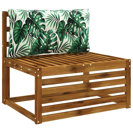 Vidaxl rugkussen putten 100% polyester bladpatroon 80 x 40 x 10 cm
