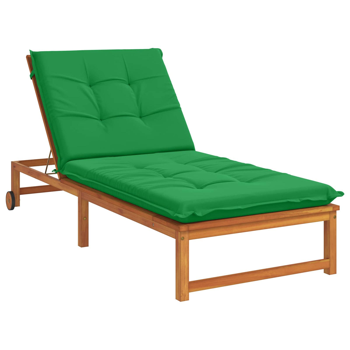 Vidaxl ligstoel kussen gemert 100% polyester groen 190 x 90 x 9 cm