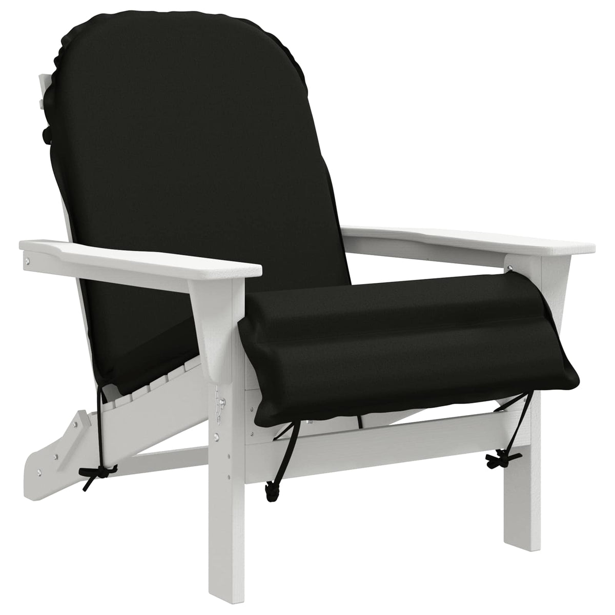 Vidaxl zon loungerkussen gemert 100% polyester zwart 55 x 135 x 6 cm