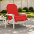 Vidaxl zon loungerkussen gemert 100% polyester rood 55 x 135 x 6 cm