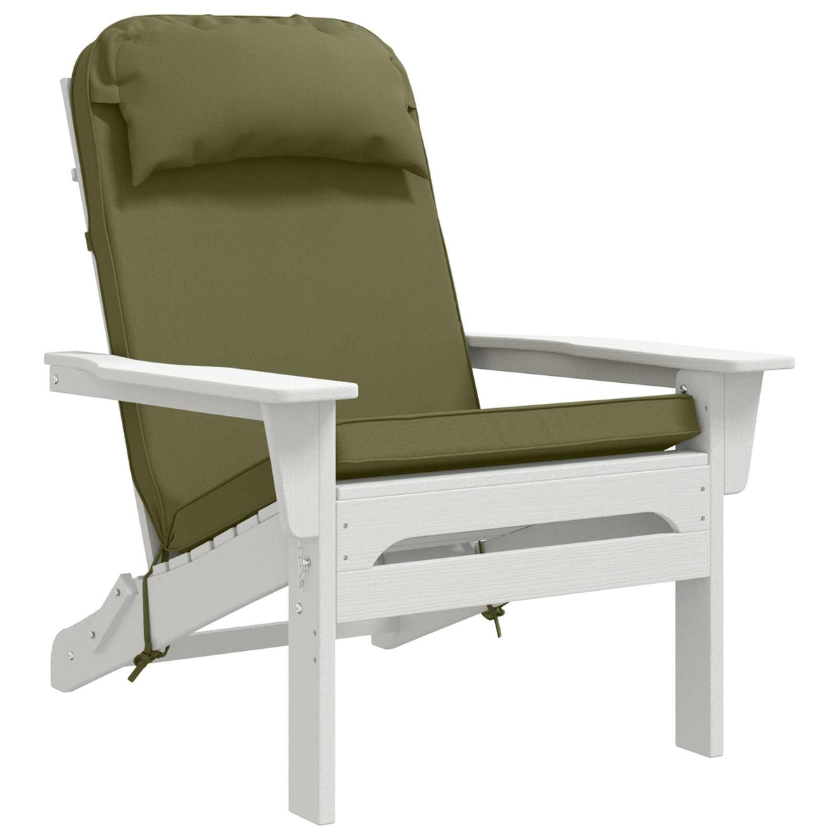 Vidaxl zon loungerkussen 100% polyester olijfgroen 55 x 124 x 5 cm
