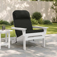 Vidaxl zon loungerkussen 100% polyester zwart 55 x 124 x 5 cm