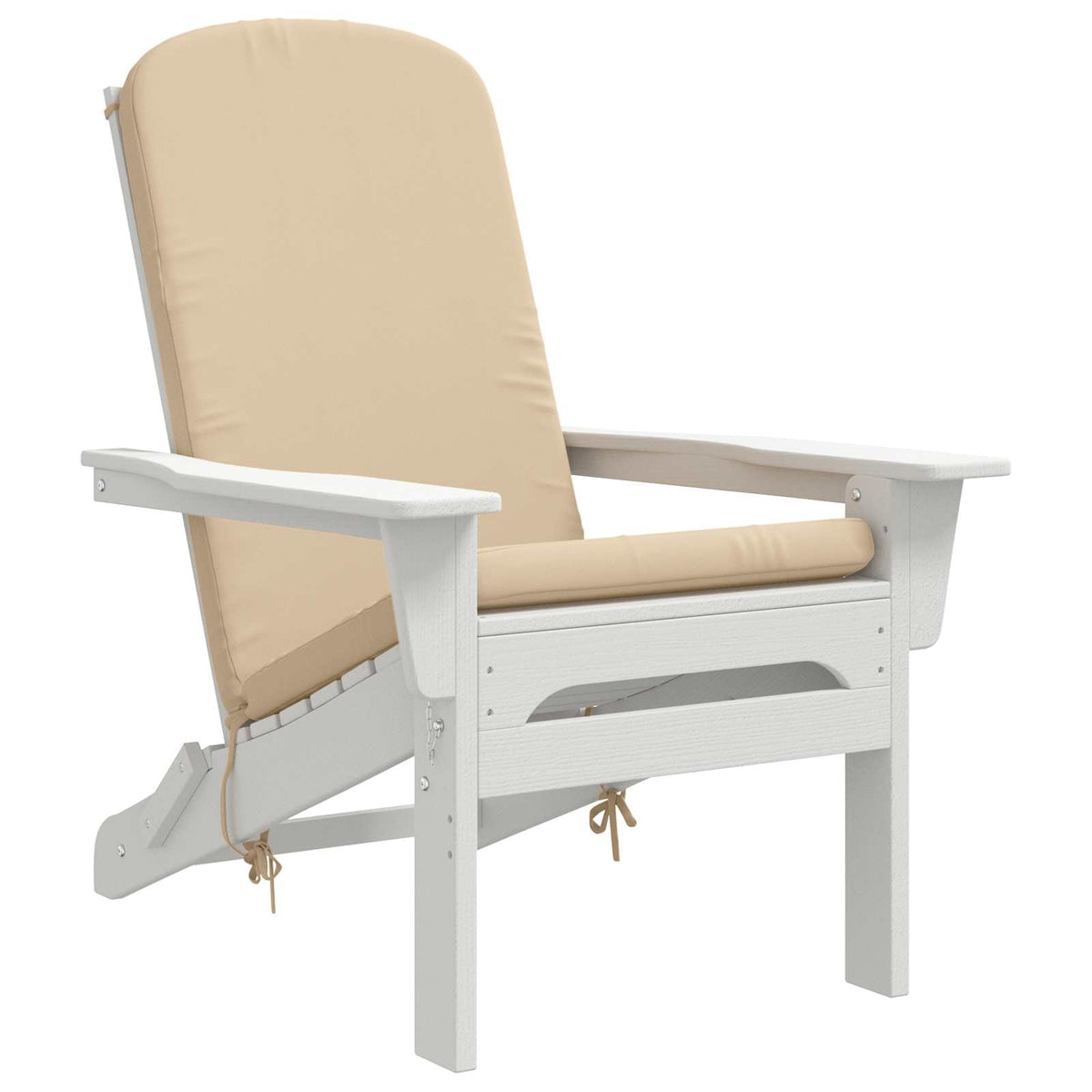Vidaxl adirondack stoelkussen gemert 100% polyester crèmekleurig