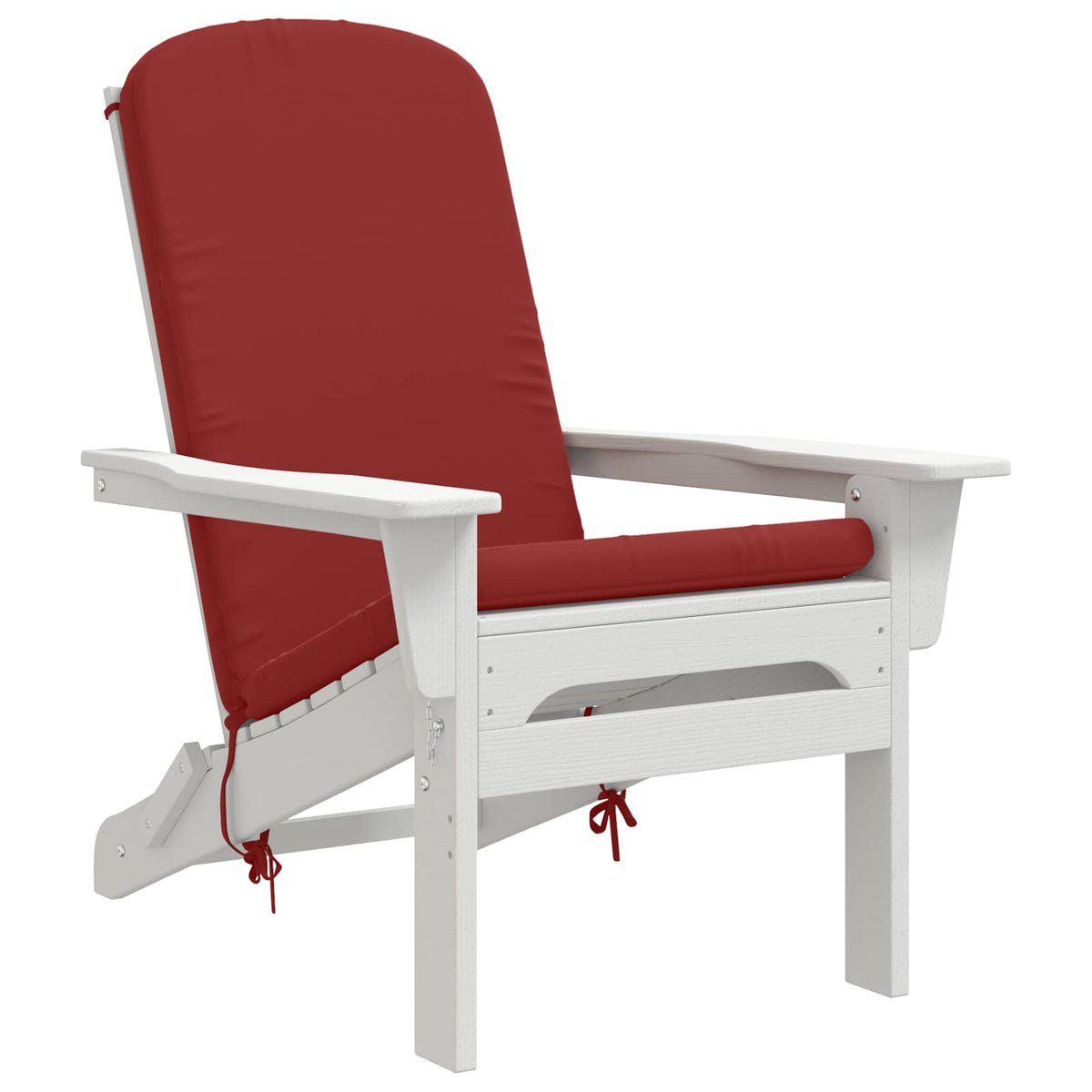 Vidaxl adirondack stoelkussen gemert 100% polyester wijnrood