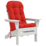 Vidaxl zon loungerkussen putten 100% polyester rood 48 x 112 x 10 cm