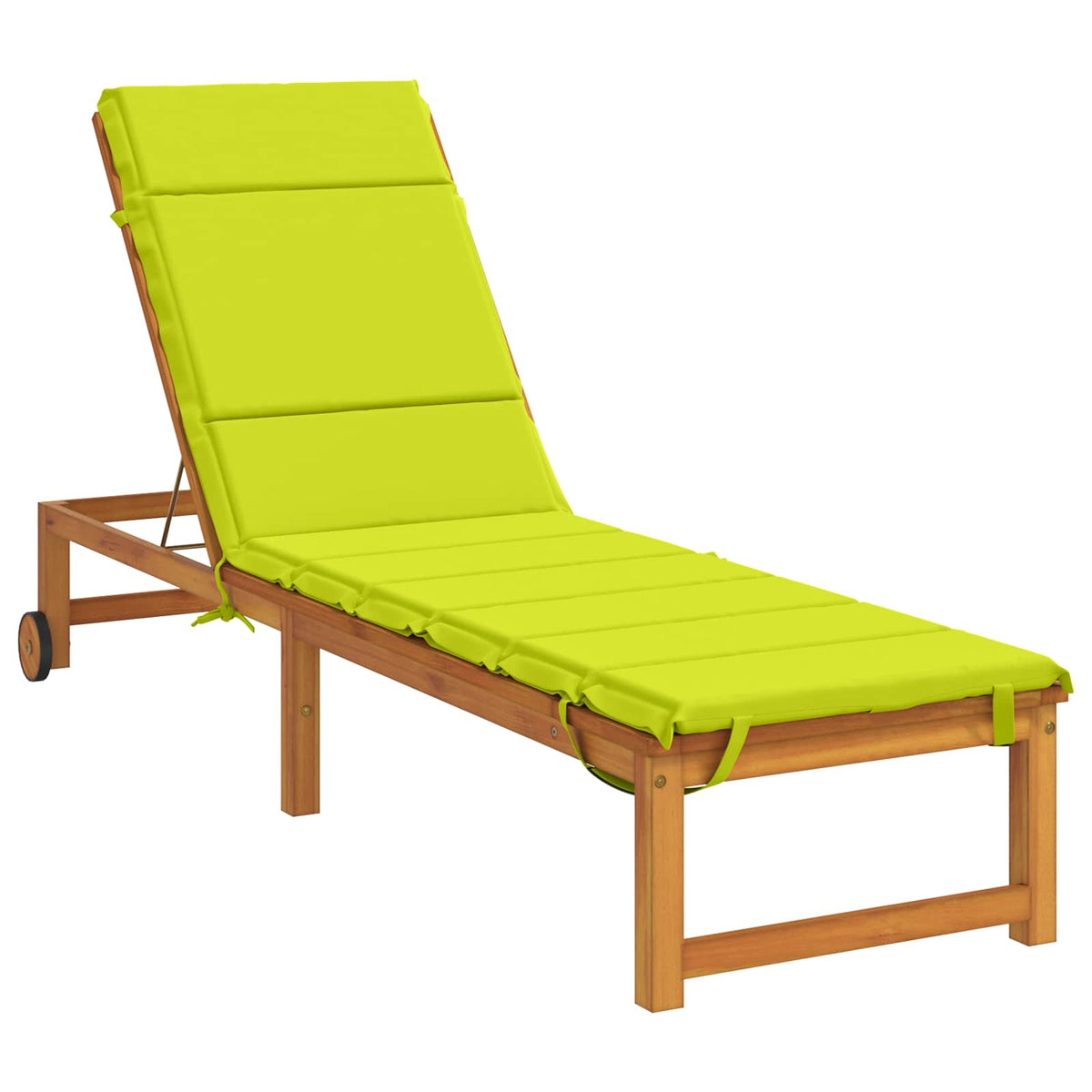 Vidaxl ligstoel kussen gemert 100% polyester helder groen