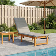 Vidaxl ligstoel kussen gemert 100% polyester grijs 200 x 50 x 3 cm