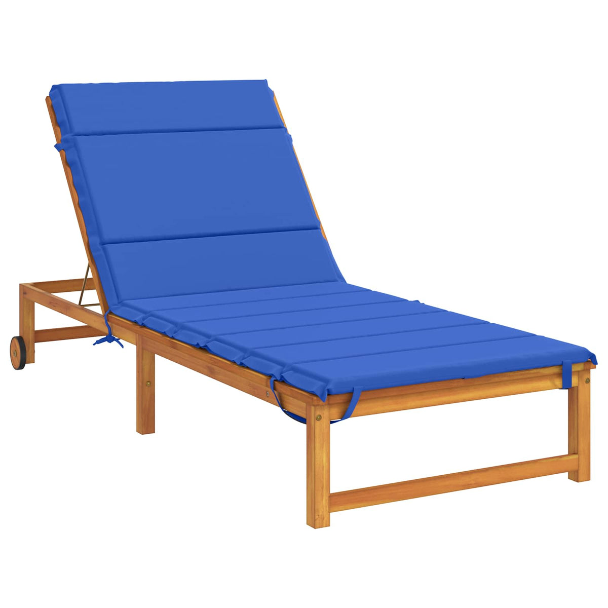 Vidaxl ligstoel kussen gemert 100% polyester koninklijk blauw