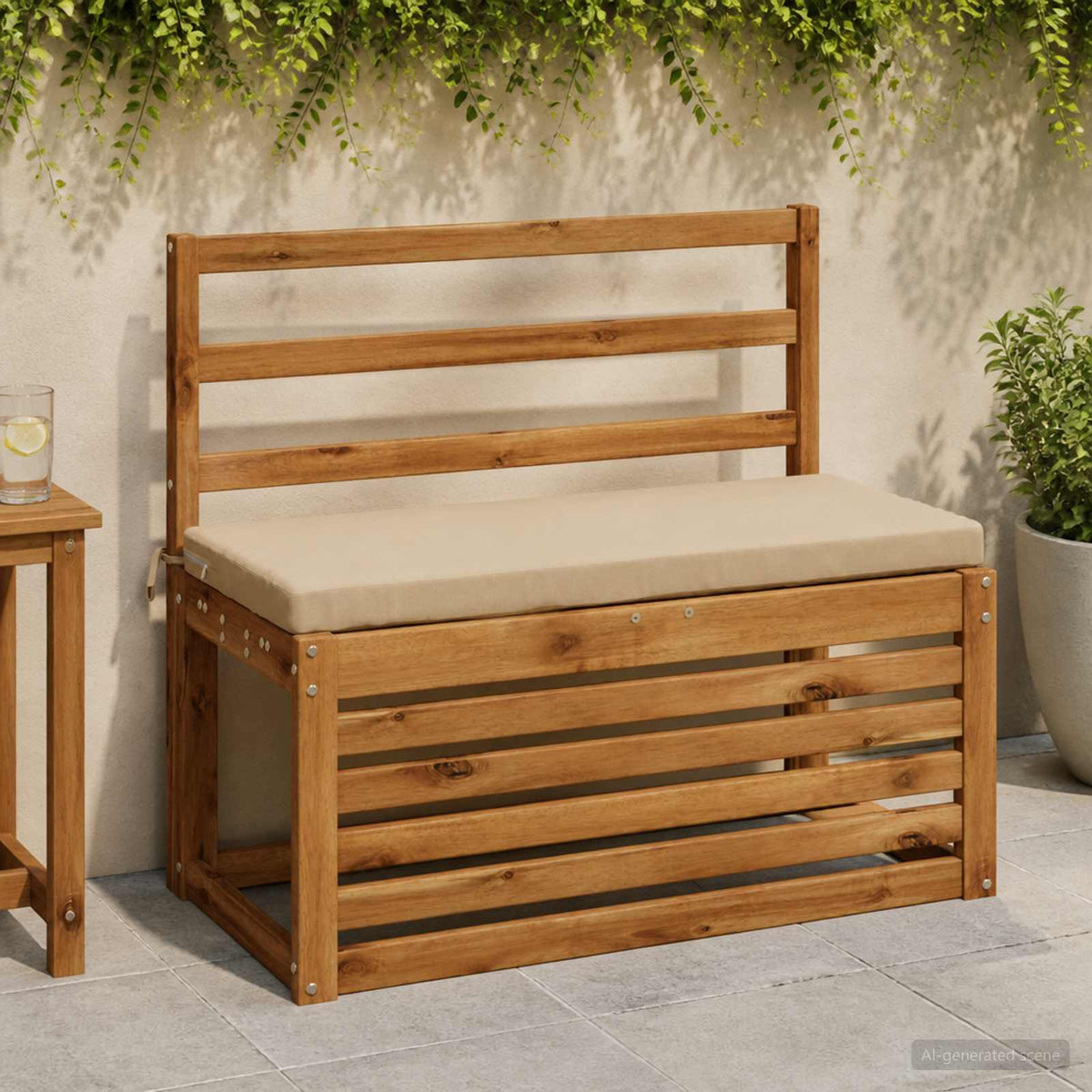 Vidaxl bankkussen soest 100% polyester zand 60 x 40 x 5 cm