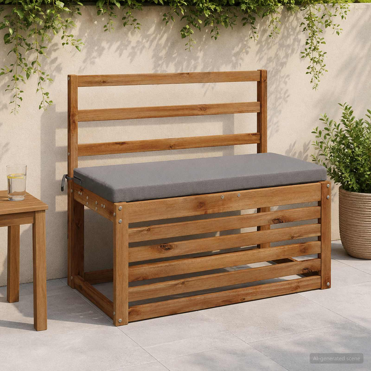 Vidaxl bankkussen soest 100% polyester grijs 60 x 40 x 5 cm