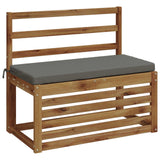Vidaxl bankkussen soest 100% polyester grijs 60 x 40 x 5 cm