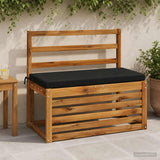 Vidaxl bankkussen soest 100% polyester zwart 60 x 40 x 5 cm