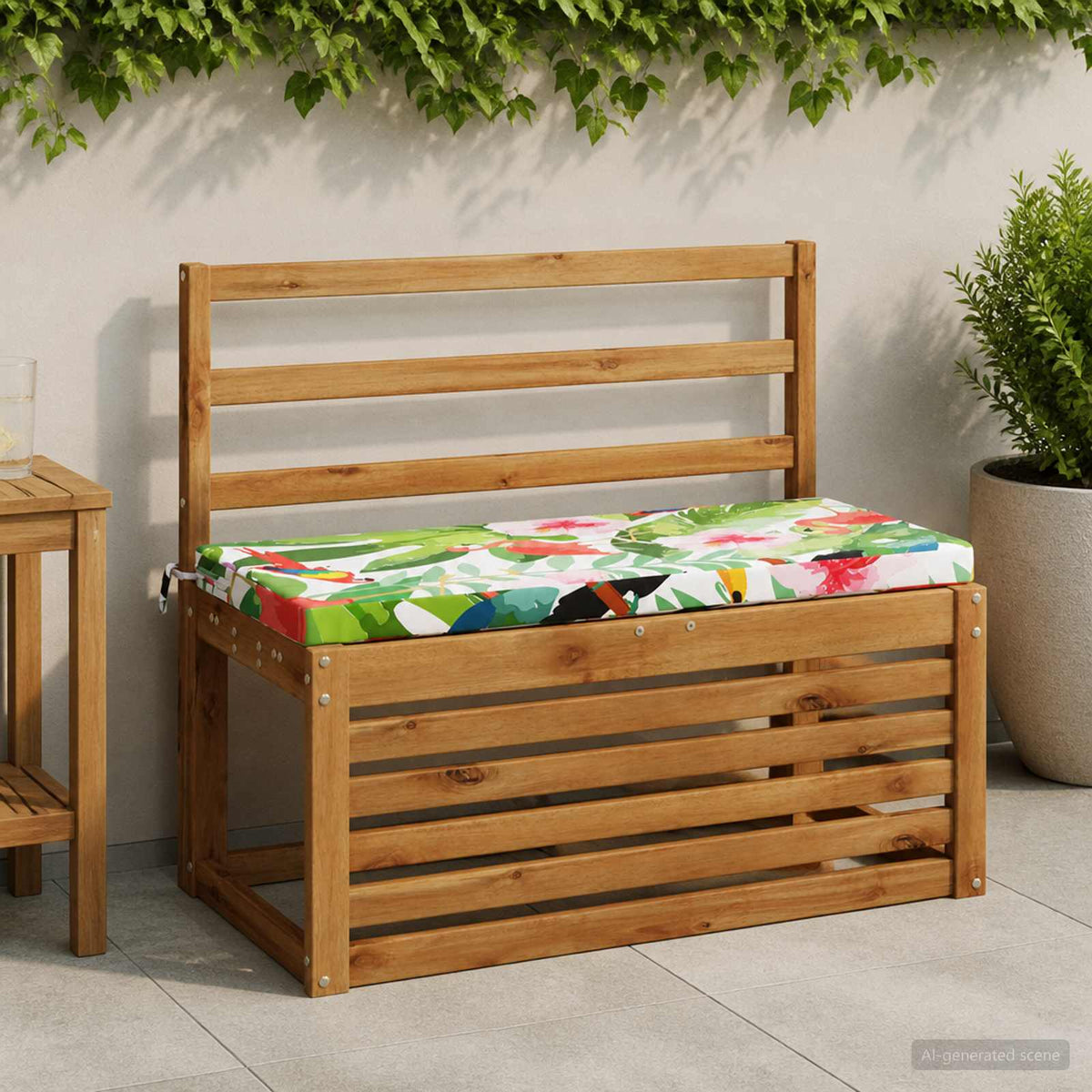 Vidaxl bankkussen soest 100% polyester meerkleurig 60 x 40 x 5 cm