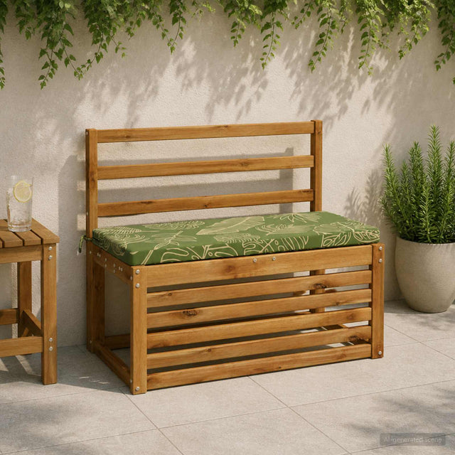 Vidaxl bankkussen soest 100% polyester bladontwerp 60 x 40 x 5 cm