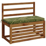 Vidaxl bankkussen soest 100% polyester bladontwerp 60 x 40 x 5 cm