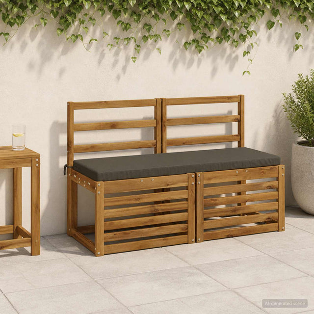 Vidaxl bankkussen soest 100% polyester antraciet 100 x 40 x 5 cm
